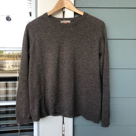 Marine Layer Sweaters - Marine Layer Cashmere Sweater Crew Neck Brown Sm